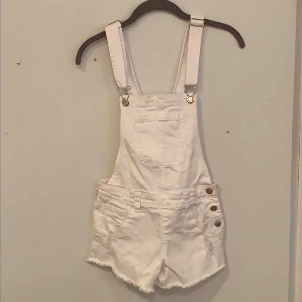 White short overalls